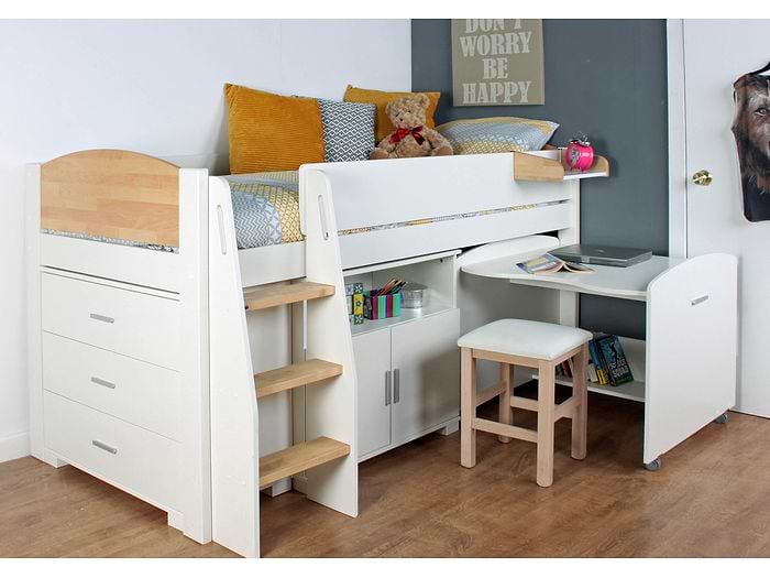 Kids Avenue Urban Birch 1 Midsleeper
