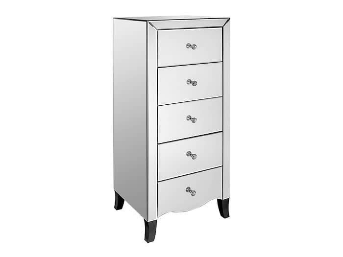 LPD Valentina Mirrored 5 Drawer Chest
