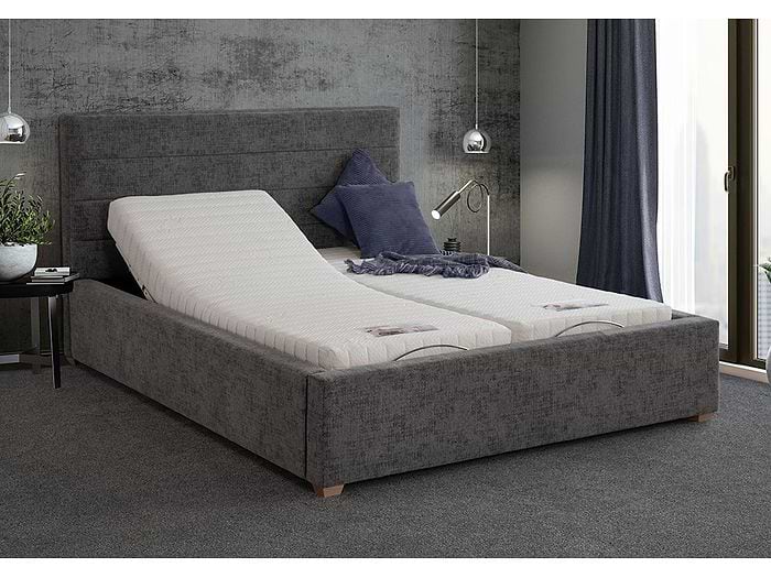 Sweet Dreams Vanilla Adjustable Bed Frame Two individual adjustable units and 5 stage adjustable action Fabric finish
