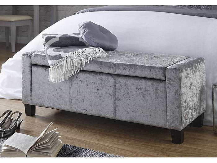 Verona Grey Crushed Velvet Closed