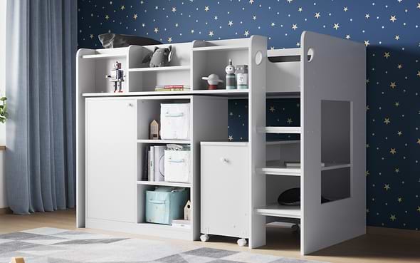 Flair Wizard Junior Mid High Sleeper Workstation
