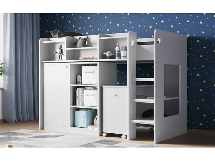 Flair Wizard Junior Mid High Sleeper Workstation

