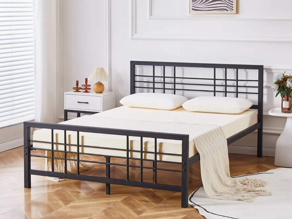 Flair Novak metal frame bed