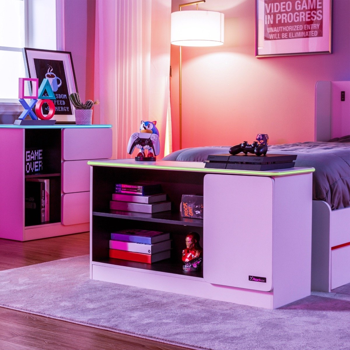 Gaming bedroom storage furniture