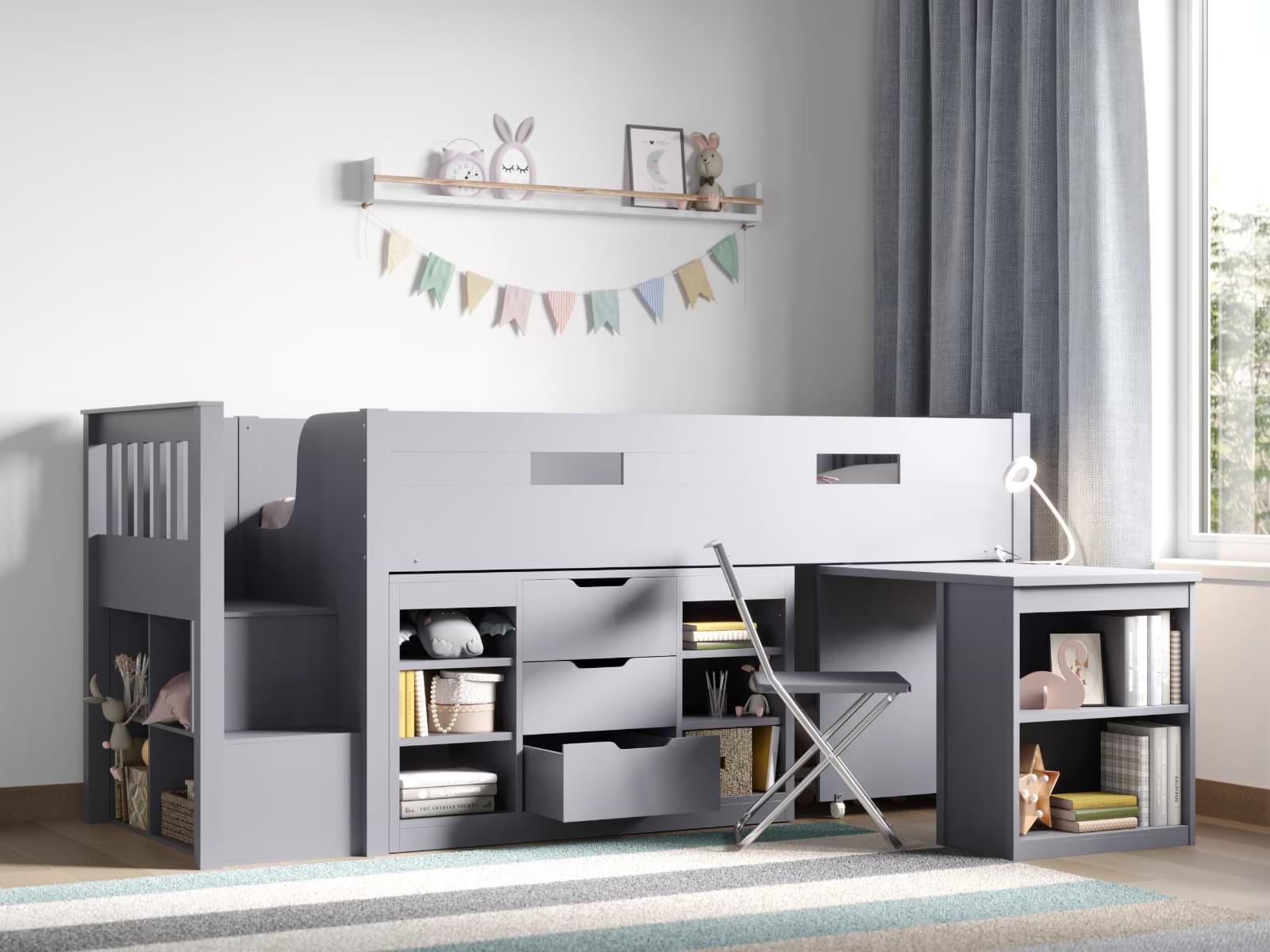 flair charlie staircase cabin bed