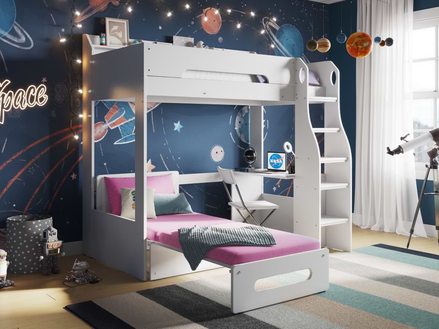 flair cosmic highsleeper with futon