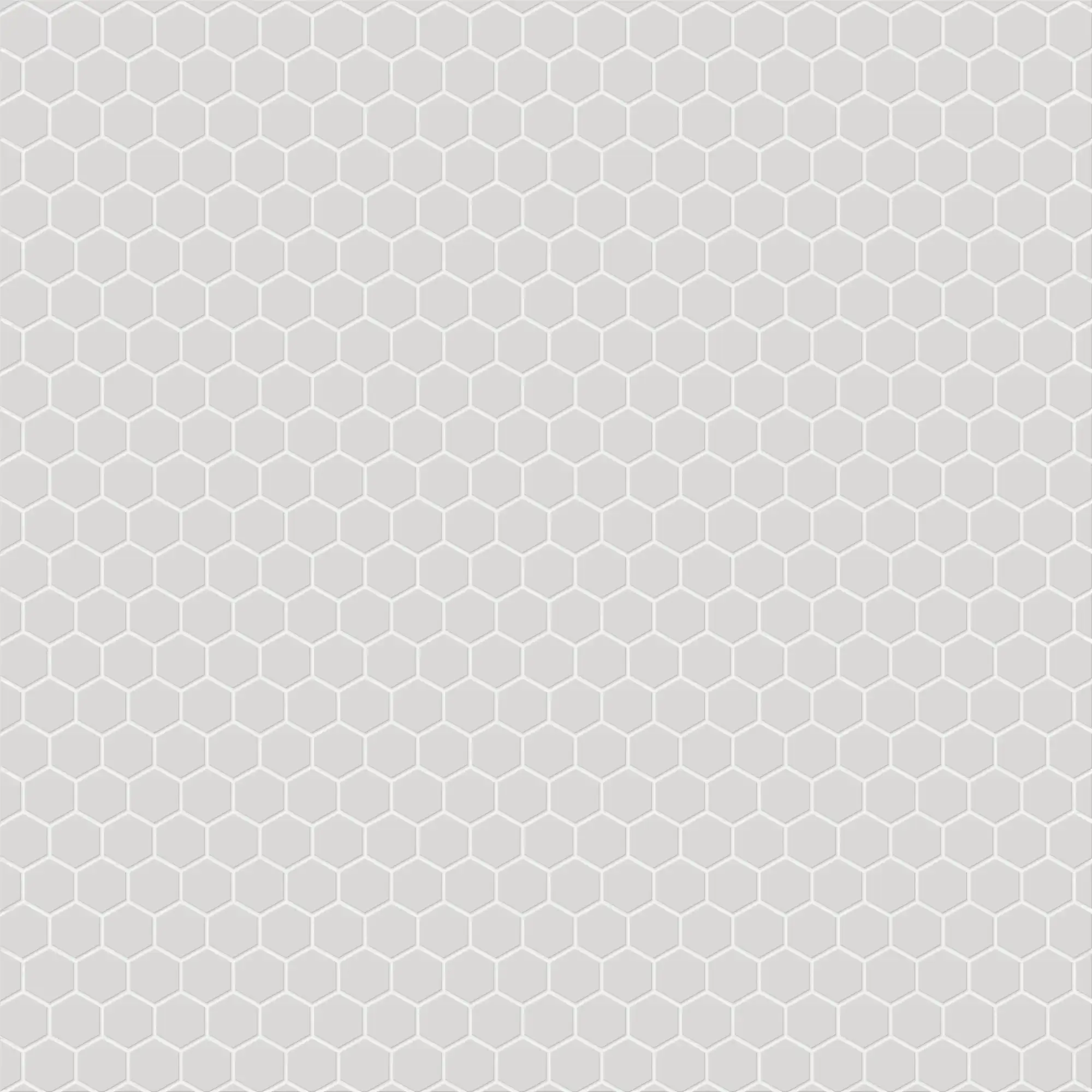 Silver Hexagon 1x1 Matte