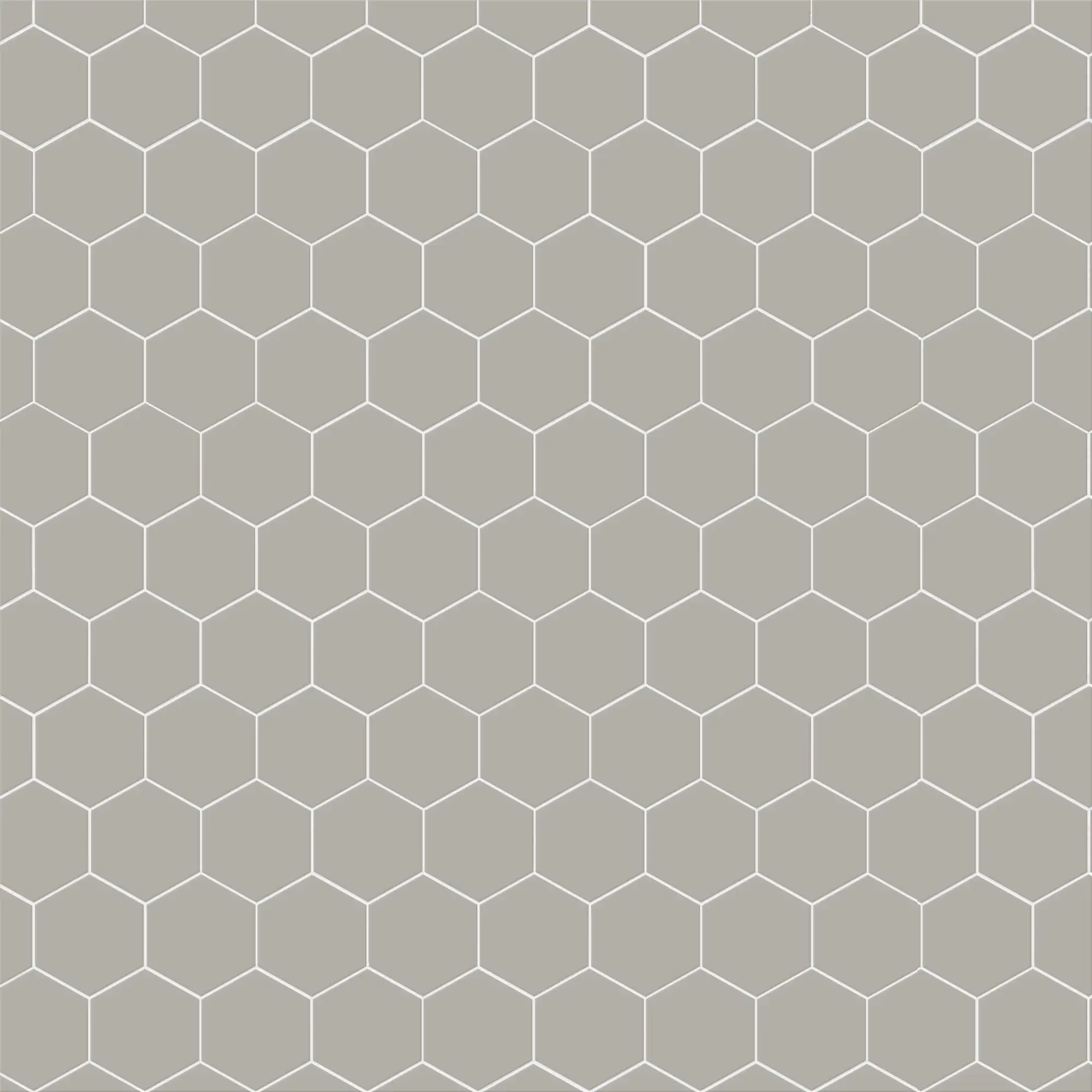 Grey Hexagon 3x3 Matte
