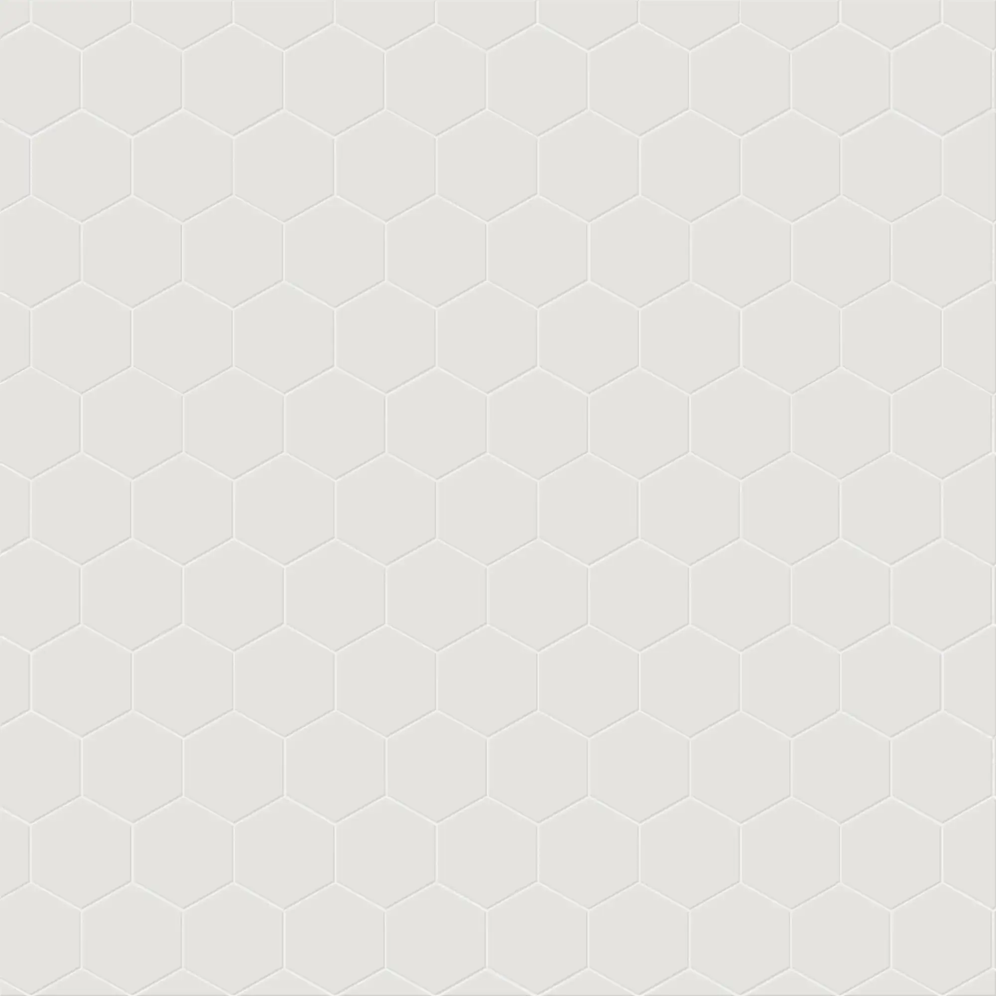 White Hexagon 3x3 Matte