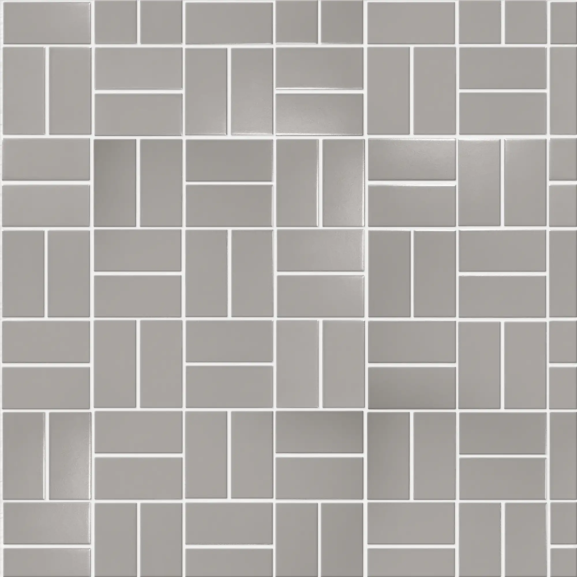 Grey Crosshatch 2x4 Matte
