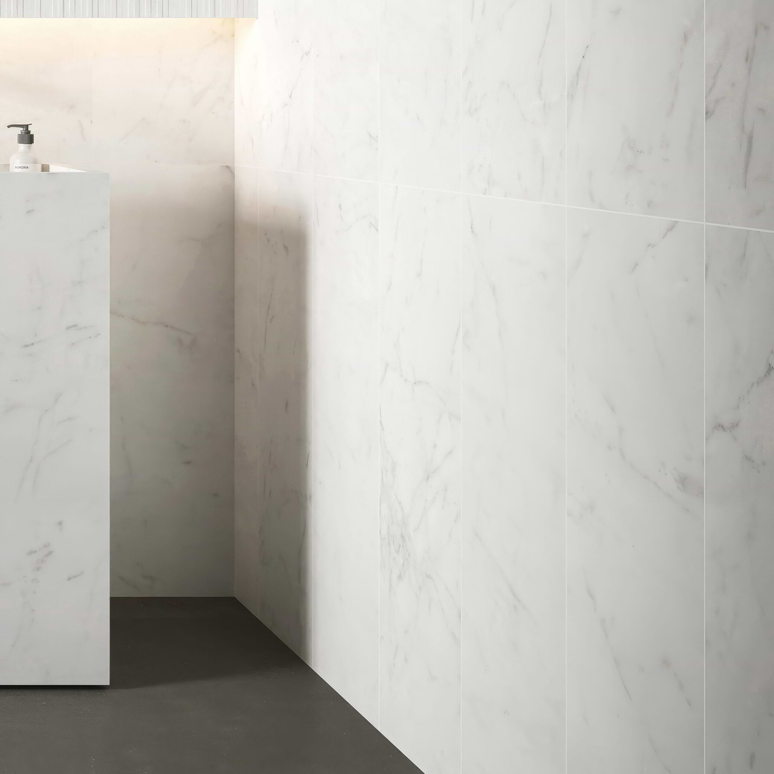 Reale Statuario 12X36 Matte Ceramic Tile