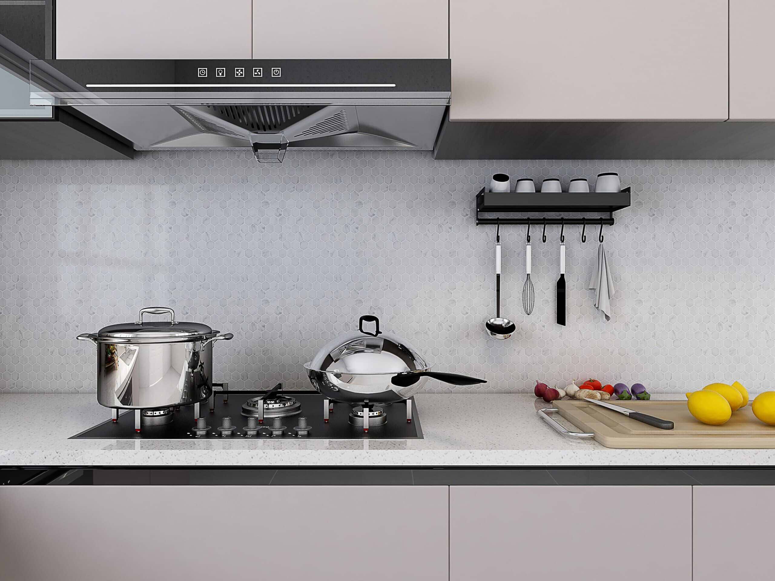 Carrara Mosaic Hexagon 1x1 Polished Marble