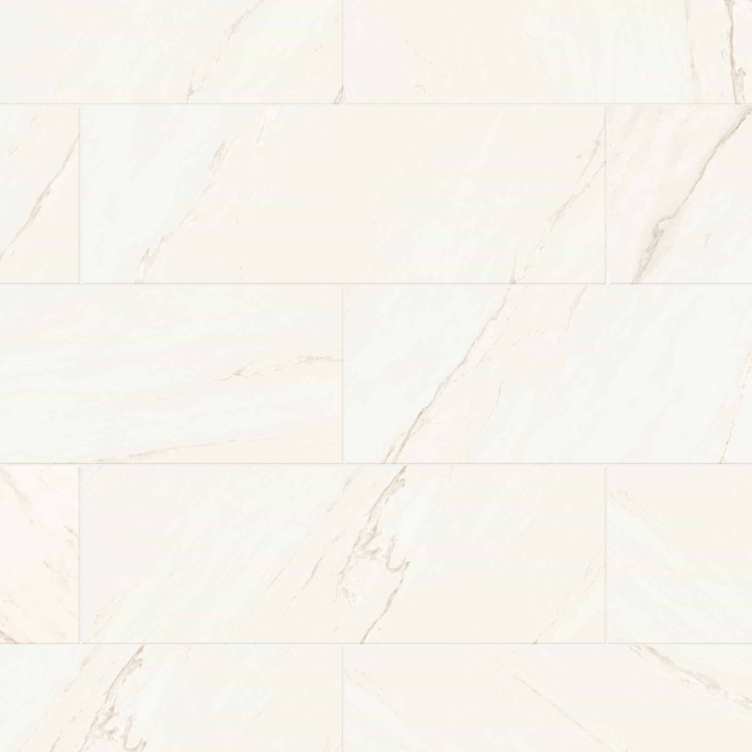 Adora Marble White 14x40 Matte Ceramic Tile - Sample