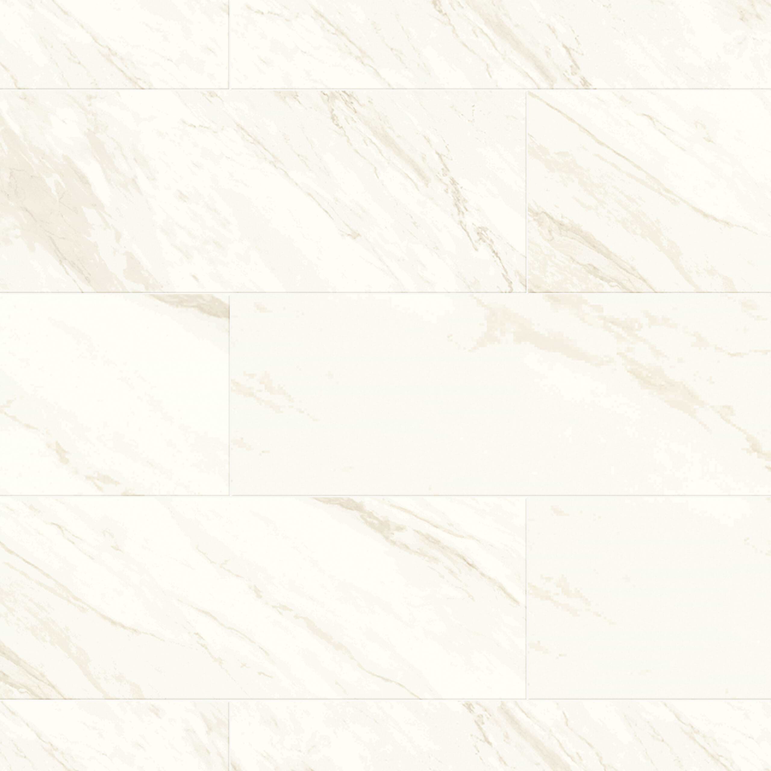 Adora Marble White 14x40 Shine Ceramic Tile - Sample