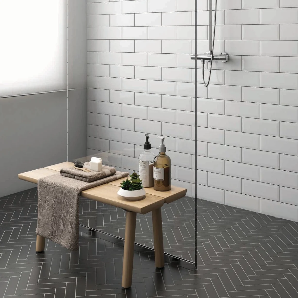 Black White \u0026 Grey Porcelain Subway and Tile - iTileMosaic, image size:1228x1228