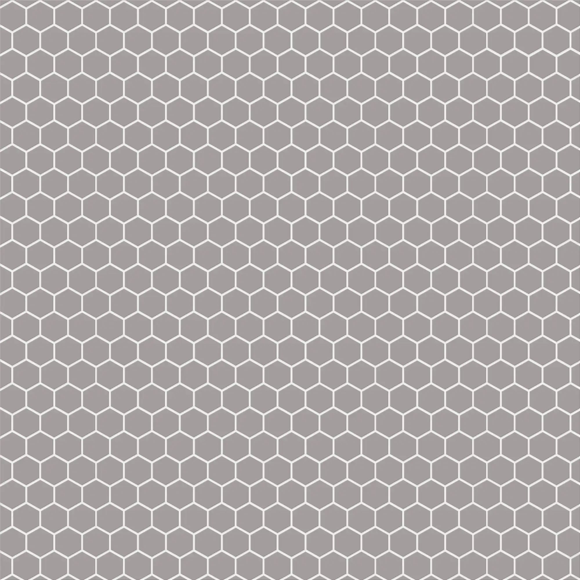 Grey Hexagon 1x1 Matte