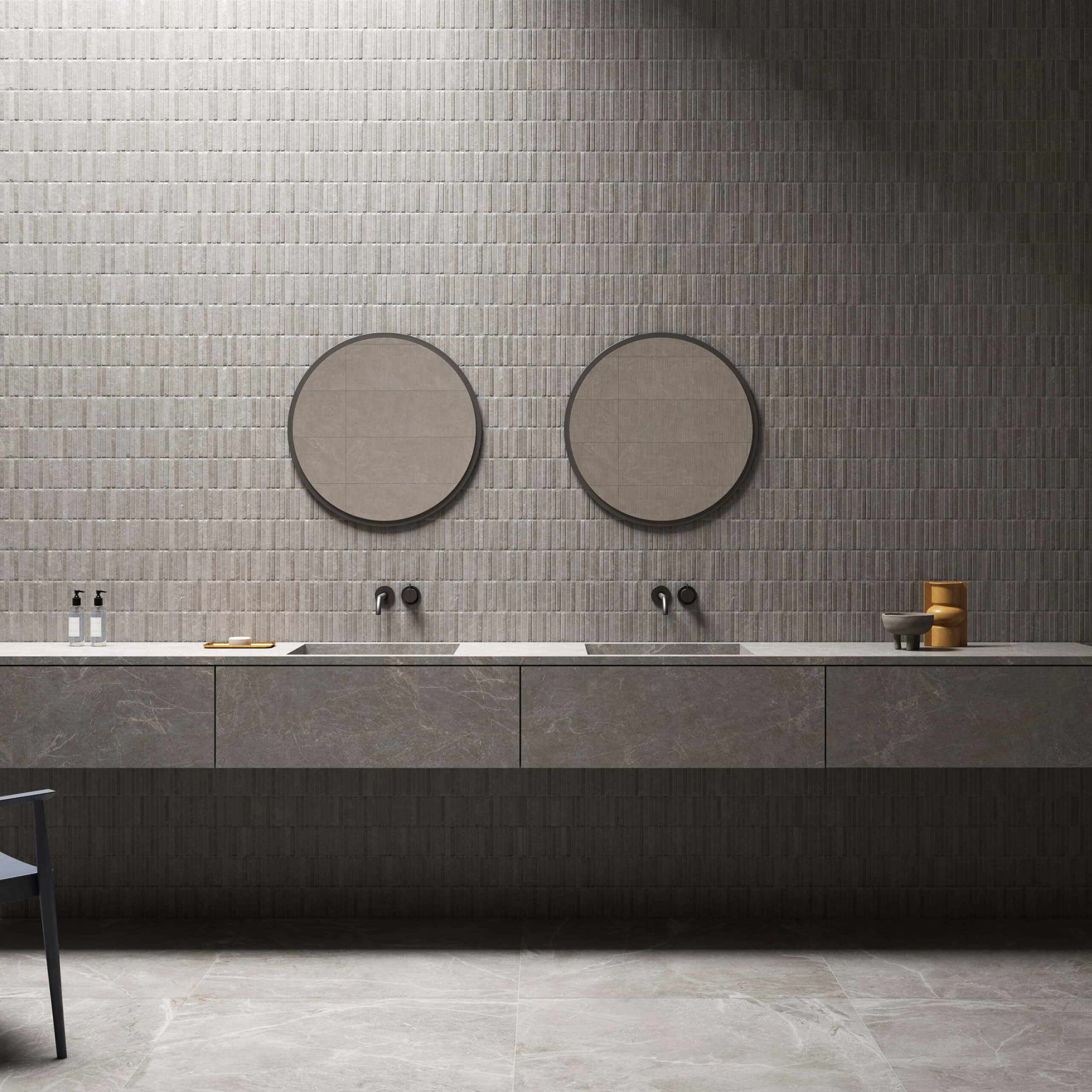 Arco Deco Grey 12x36 Matte Ceramic Room Finish