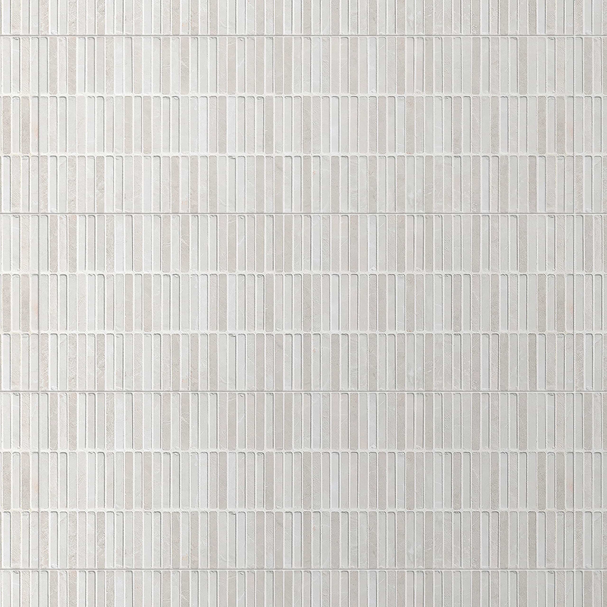 Arco Deco Sand 12x36 Matte Ceramic Installed