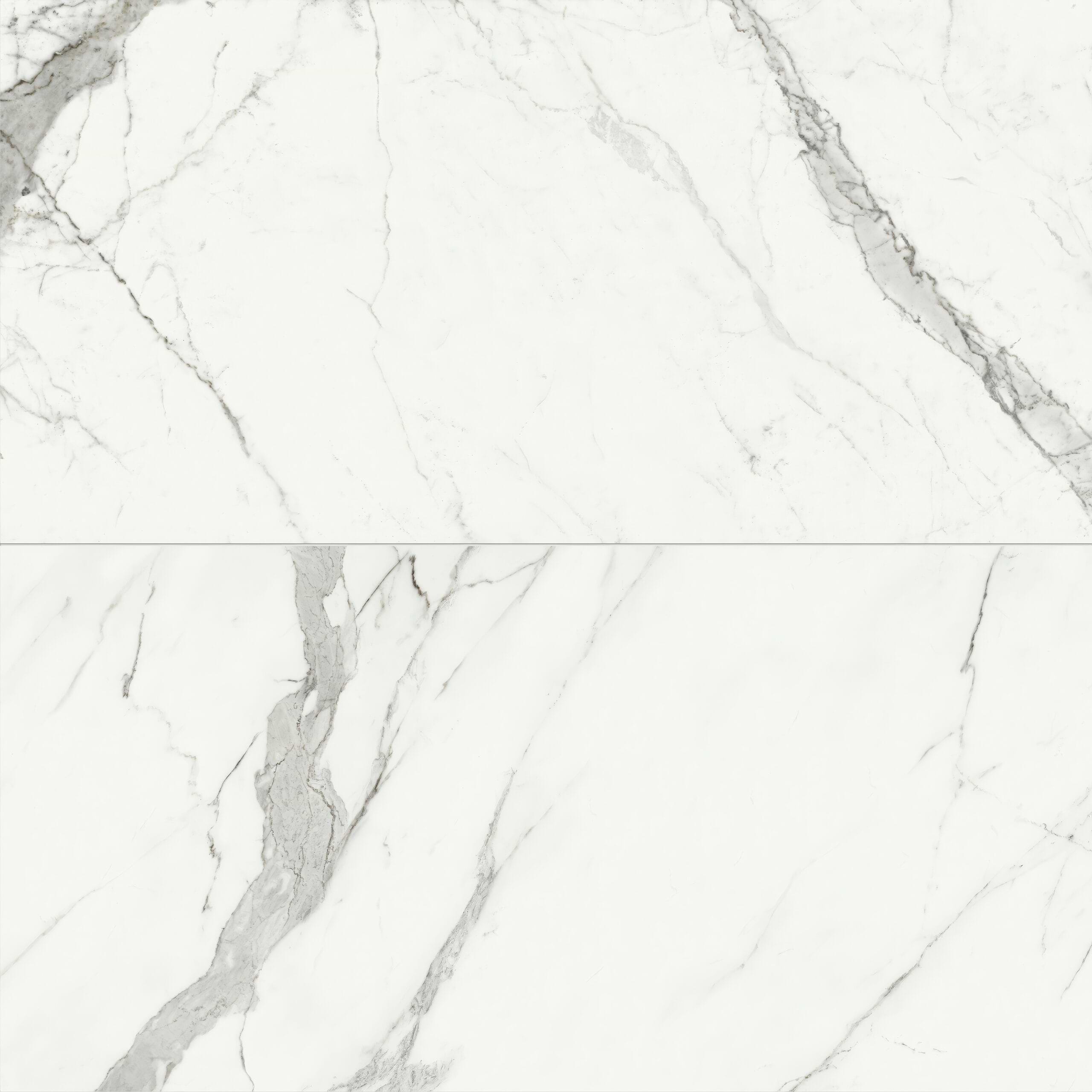 Estima Statuario 30x60 Matte Porcelain Tile Installed