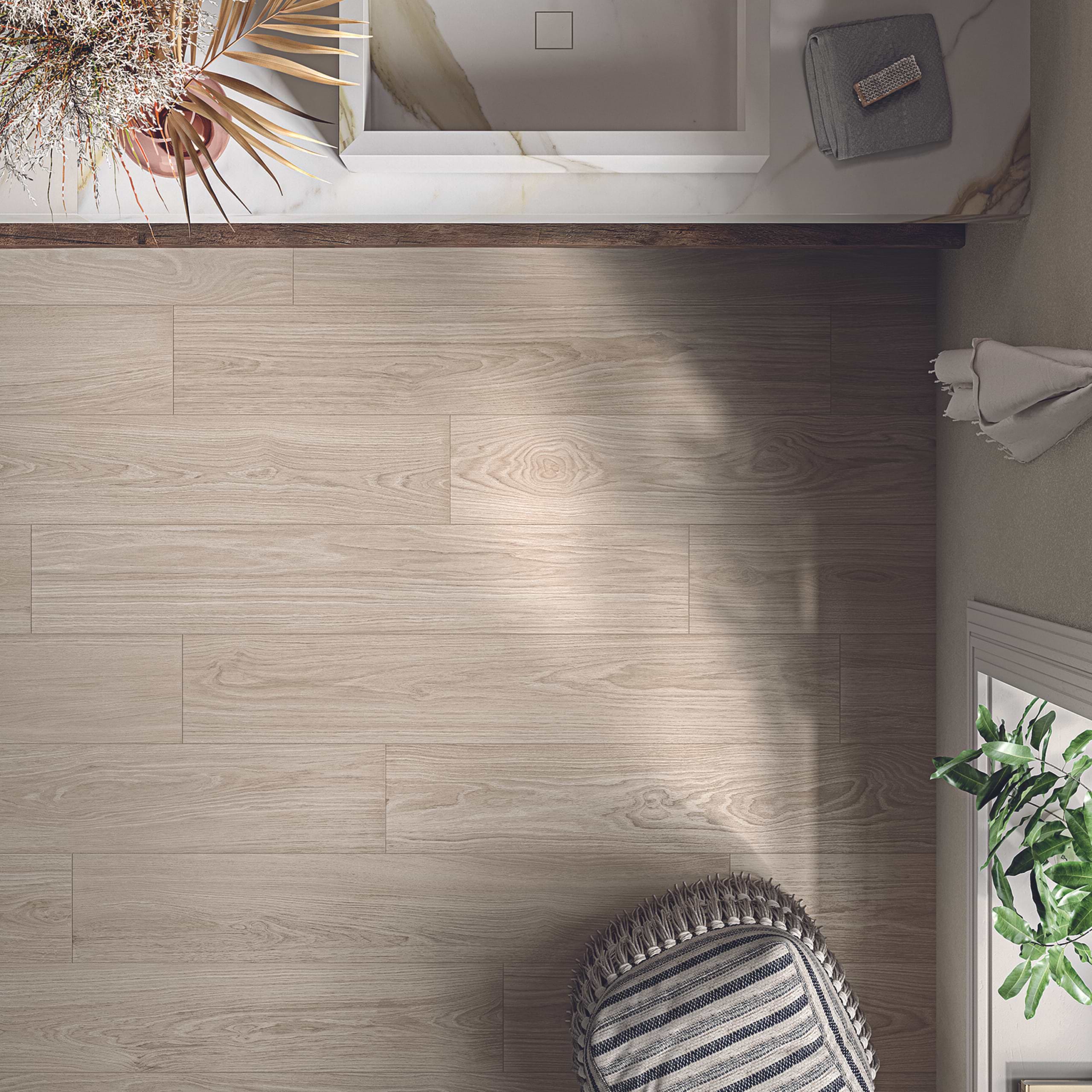 Madera Copahu 10x60 Matte Porcelain Tile Room Finish