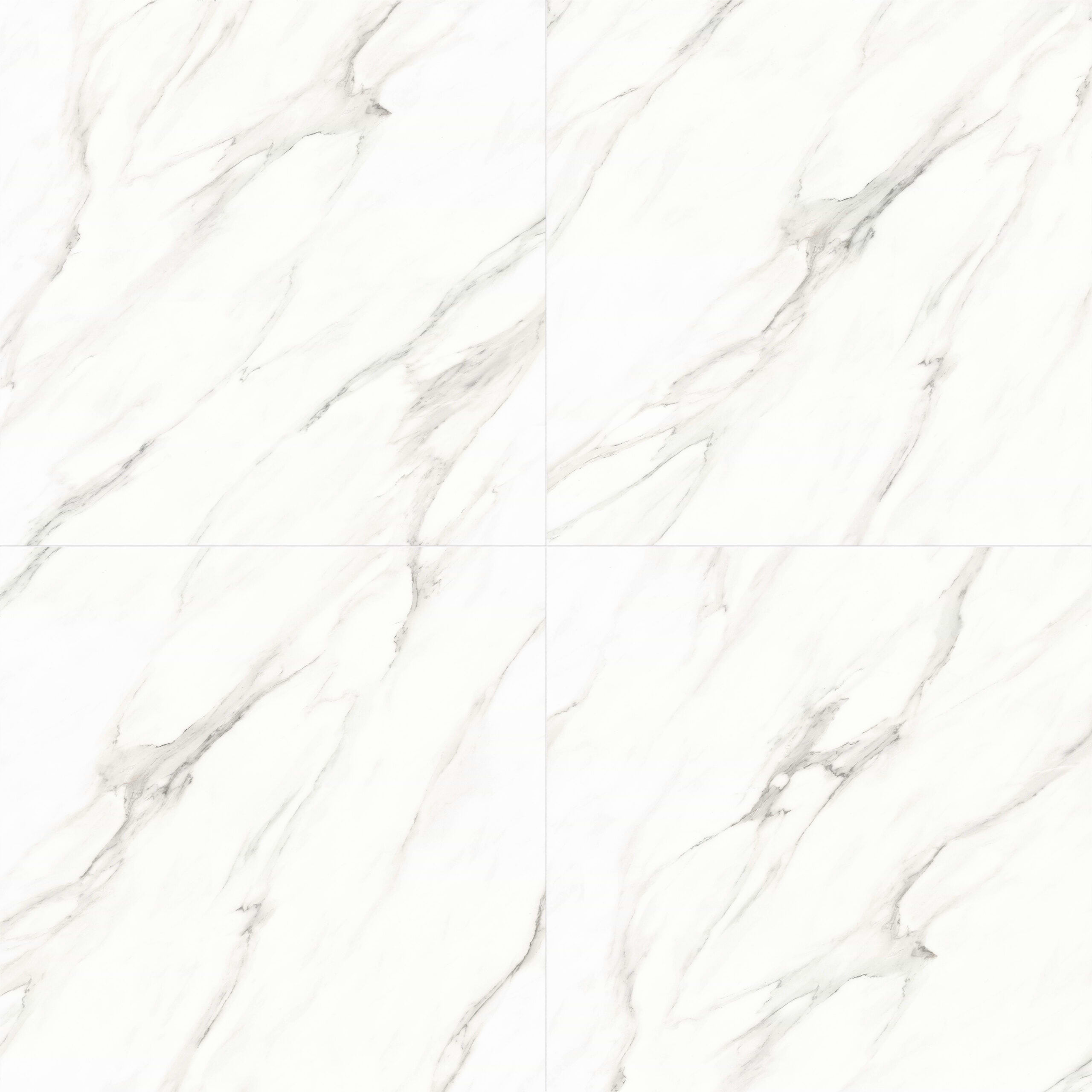 Marmo Calida 32x32 Polished Porcelain Tile Installed