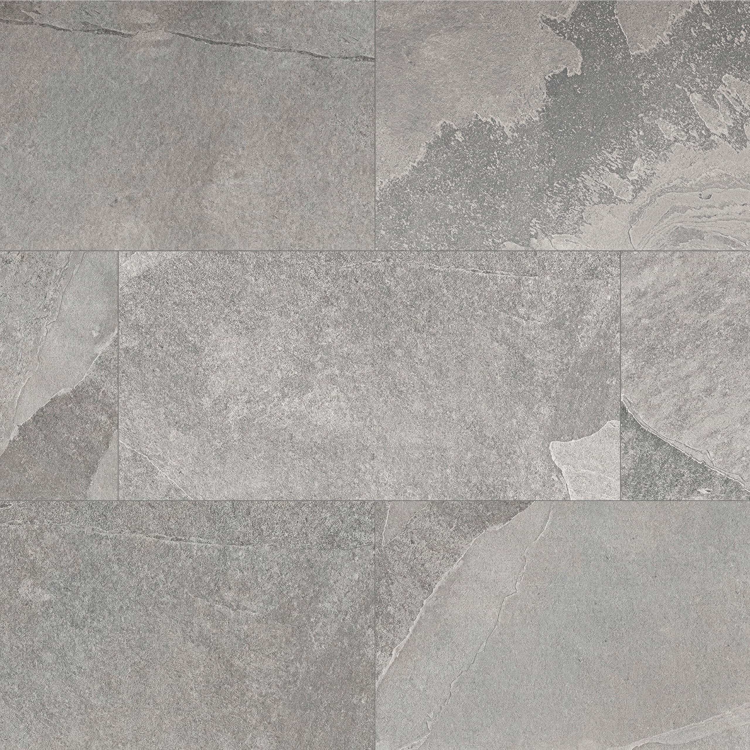 Pizarra Grey 18x36 Porcelain Tile Installed