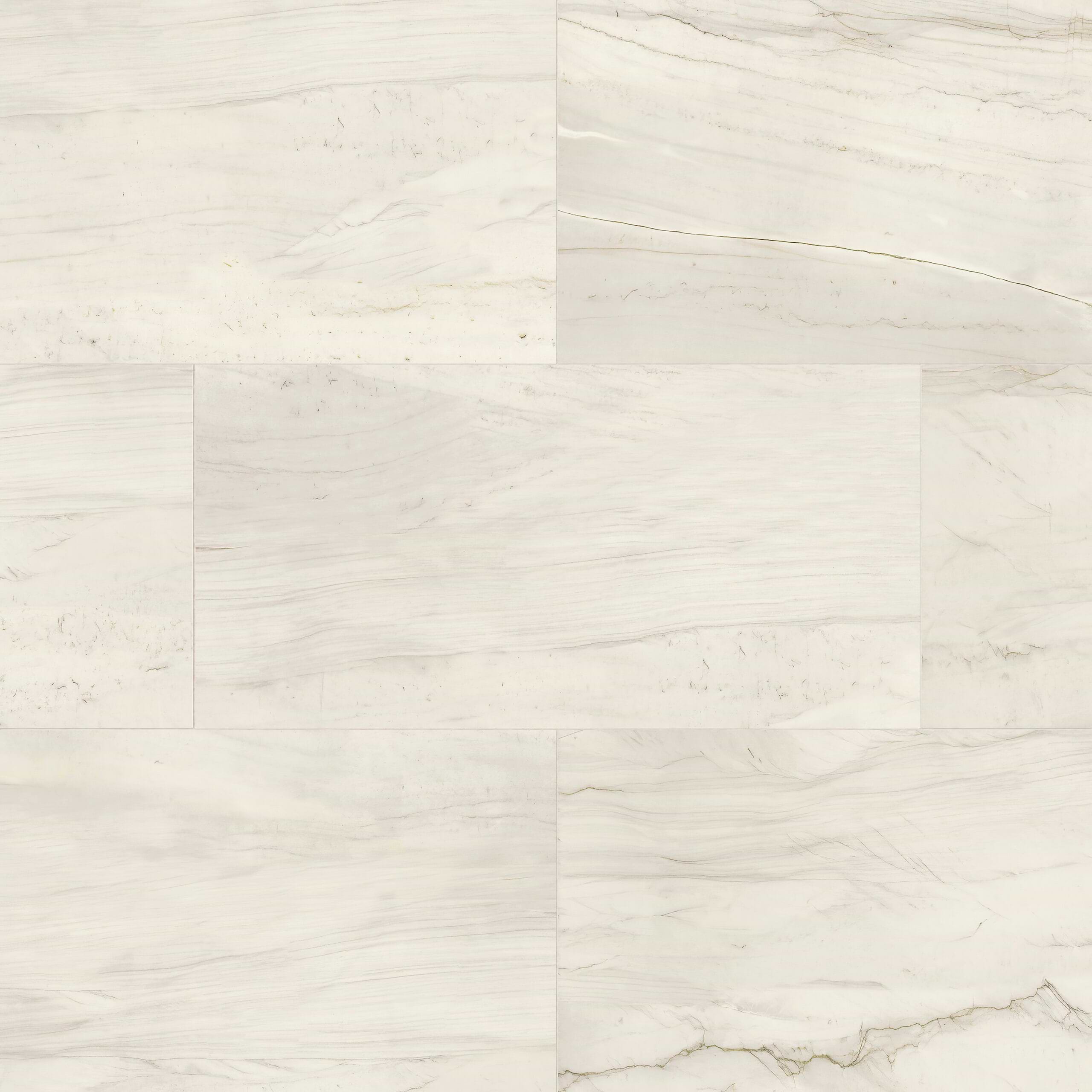Quartz Mont Blanc 12x24 Natural Porcelain Tile Installed