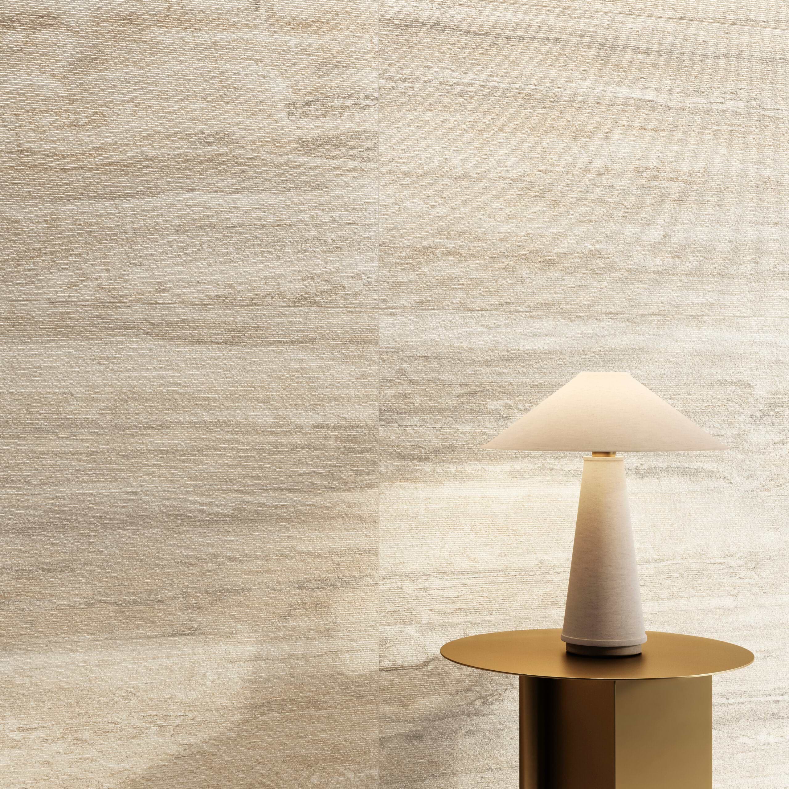 Invicta Ivory Rigato 24x48 Porcelain Tile