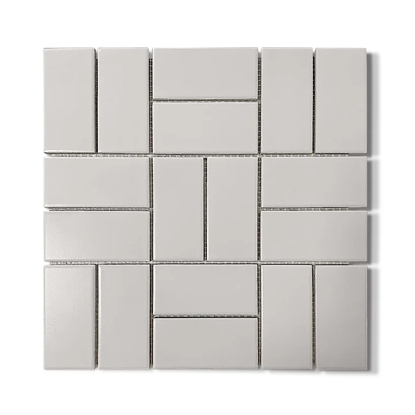 Beige Crosshatch 2x4 Matte
