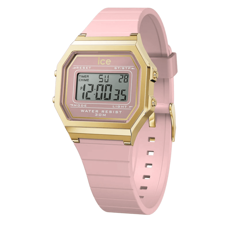שעון יד דיגיטלי לאישה - 022056 - ICE digit retro - Blush pink 