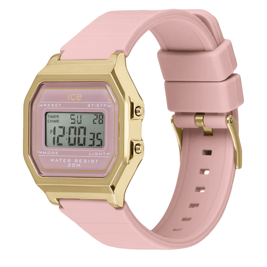 שעון יד דיגיטלי לאישה - 022056 - ICE digit retro - Blush pink 