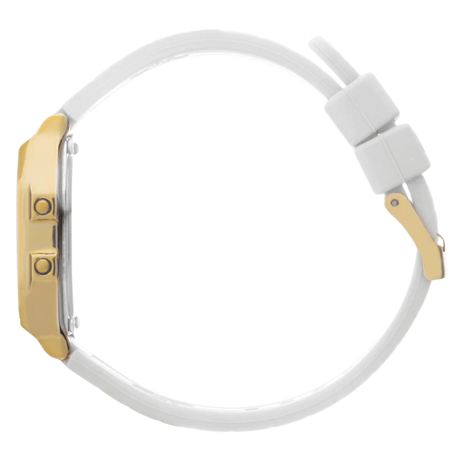שעון יד דיגיטלי לאישה - 022049- ICE digit retro -white gold 