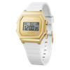 שעון יד דיגיטלי לאישה - 022049- ICE digit retro -white gold 