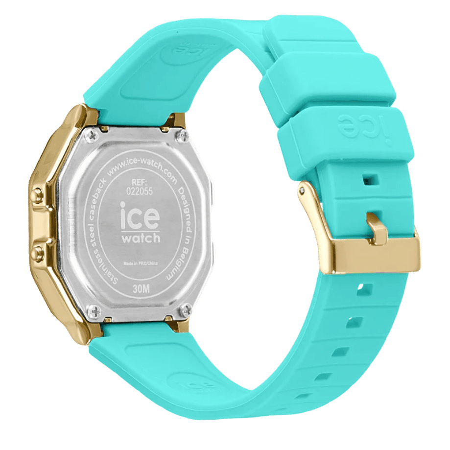 שעון יד דיגטלי לאישה - 022055- ICE digit retro -Blue curacao- small 