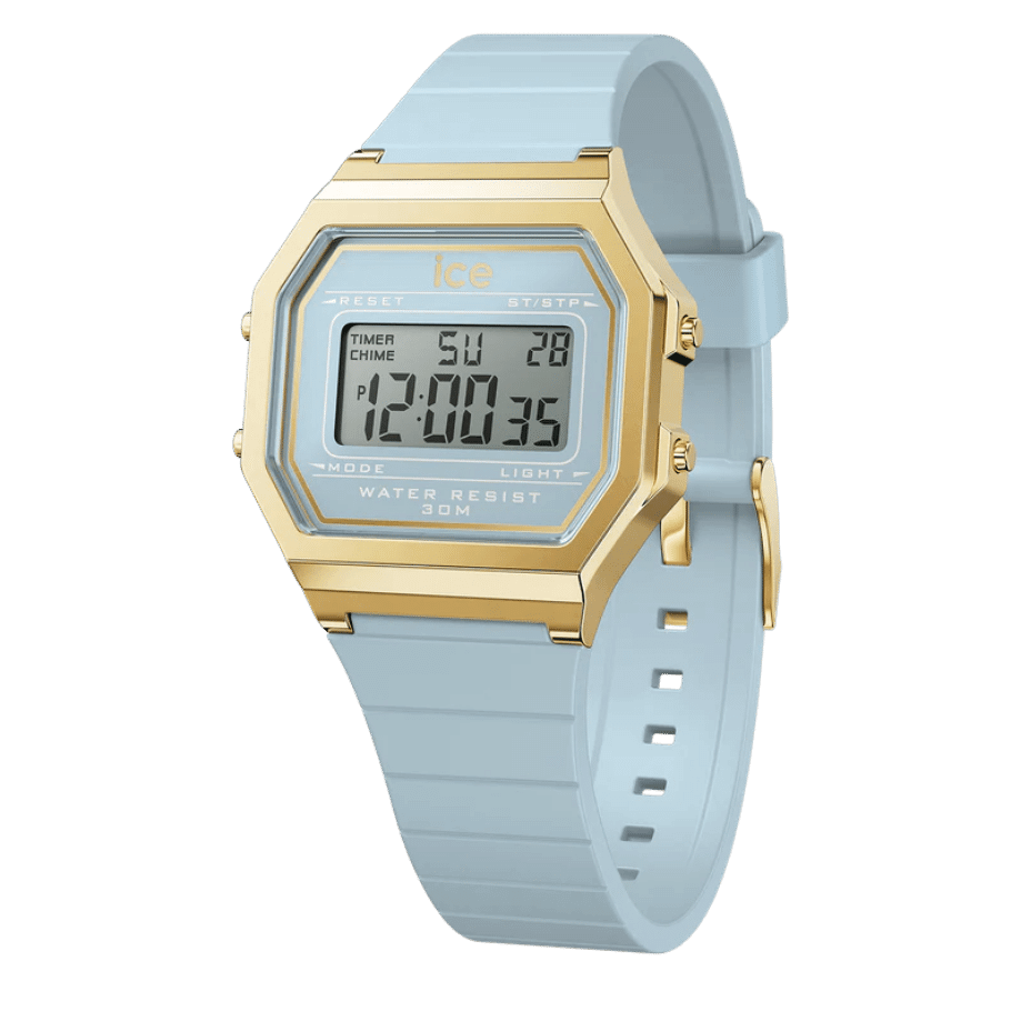 שעון יד דיגטלי לאישה - 022058- ICE digit retro -Tranquil blue- small 