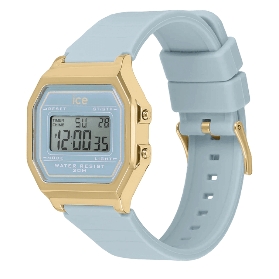 שעון יד דיגטלי לאישה - 022058- ICE digit retro -Tranquil blue- small 
