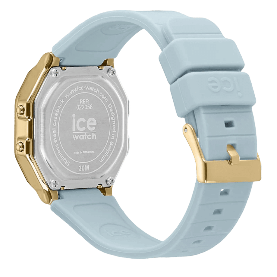שעון יד דיגטלי לאישה - 022058- ICE digit retro -Tranquil blue- small 