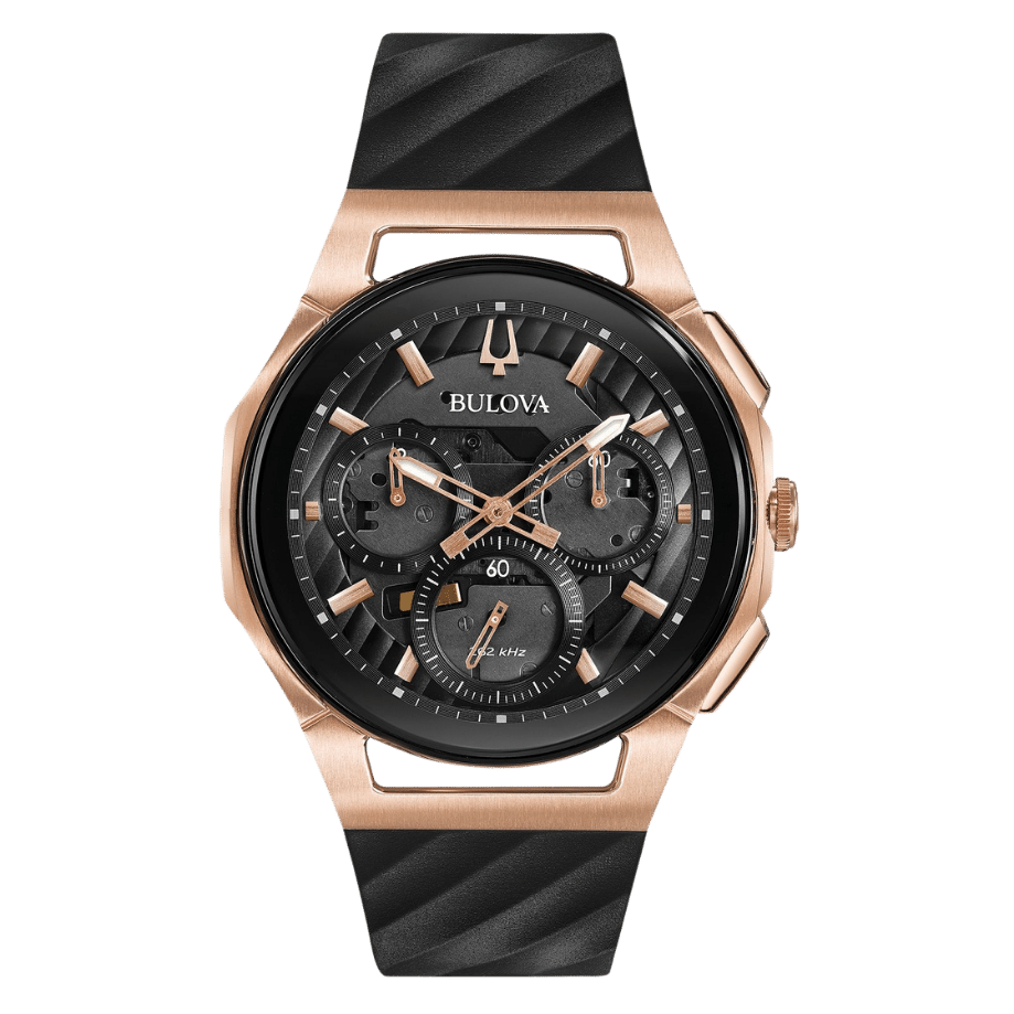 שעון יד לגבר בולובה - BULOVA 98A185 GENTS CURV STRAP WATCH