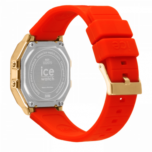שעון יד דיגטלי לאישה - 022070 - ICE digit retro - red passion - small 