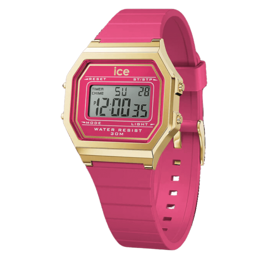 שעון יד דיגיטלי לאישה - 022050 - ICE digit retro - rasberry sorbet 