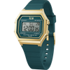 שעון יד דיגטלי לאישה - 022069 - ICE digit retro - Verdigris Green 