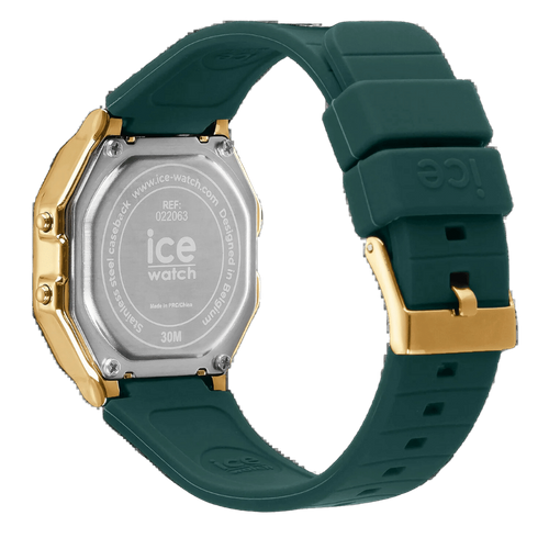 שעון יד דיגטלי לאישה - 022069 - ICE digit retro - Verdigris Green 