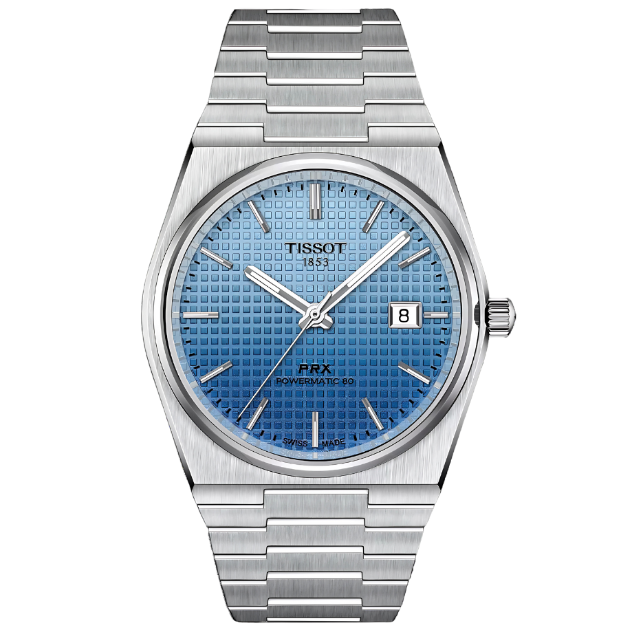 שעון יד טיסוט - Tissot PRX Powerma35101tic 80 40mm Gradient T1374071135101