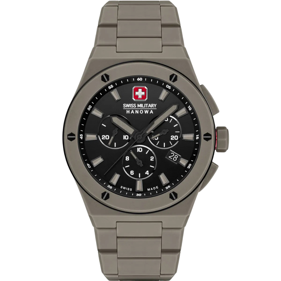 שעון יד לגברים מבית Swiss Military Hanowa - דגם Sidewinder Ceramic SMWGI0002285