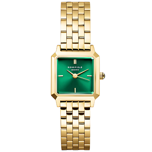 שעון יד לנשים רוזפילד - Rosefield Boxelle Emerald  BEGSG-B05