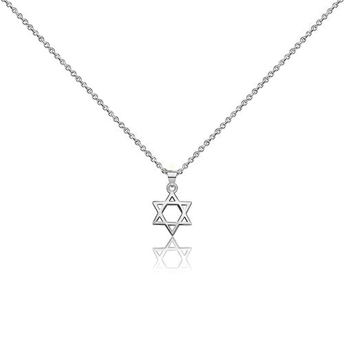 שרשרת תליון לגבר כסף 925 - דגם מגן דוד