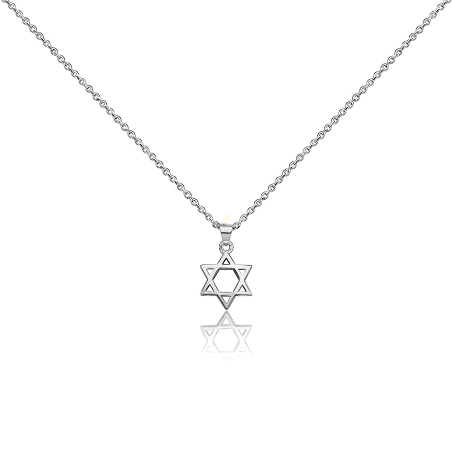 שרשרת תליון לגבר כסף 925 - דגם מגן דוד 