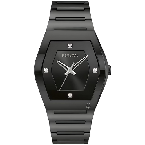 שעון יד לגבר בולובה עם שיבוץ יהלומים - Bulova 98D177
