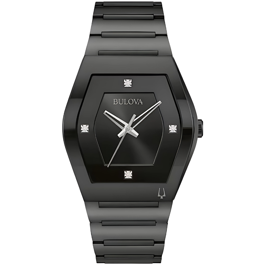 שעון יד לגבר בולובה עם שיבוץ יהלומים - Bulova 98D177