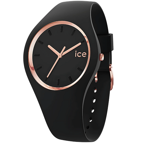 שעון יד לאישה אייס ווטש- 024521 Ice-Watch Ice Glam Black Rose-Gold